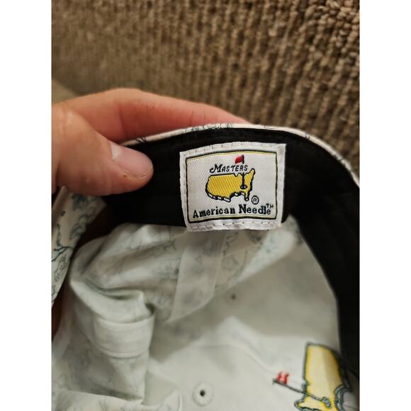 NWT MASTERS Golf Ladies Fit Green and White Floral HAT PGA Augusta National - Picture 9 of 11